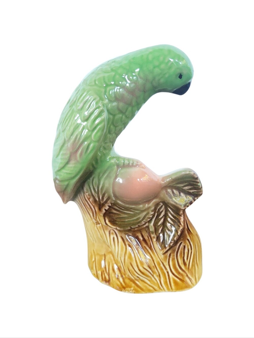 Vintage MCM Brazillian Parrot Parakeet Coastal Tropical Figurine 7"